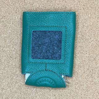 Self-Finishing Leather Cozy Standard Can - Grass Green