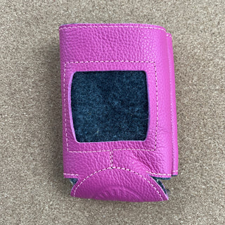 Self-Finishing Leather Cozy Standard Can - Hot Pink