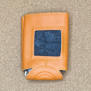 Self-Finishing Leather Cozy Standard Can - Bright Orange