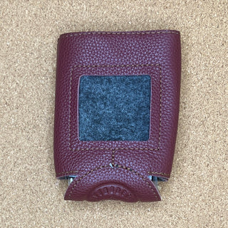 Self-Finishing Leather Cozy Standard Can - Maroon