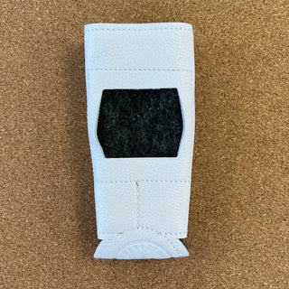 Self-Finishing Leather Cozy Slim Can - White