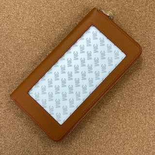 All-In Wallet - Cognac and Pink