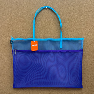 Double Zip Case with Handle - Purple, Aqua