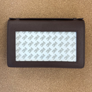 Everyday Clutch - Chocolate Brown + Gold Chain