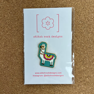Turquoise Llama Needle Minder