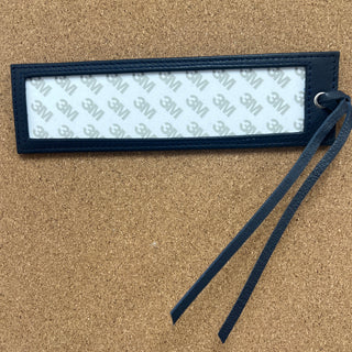 Leather Bookmark - Navy