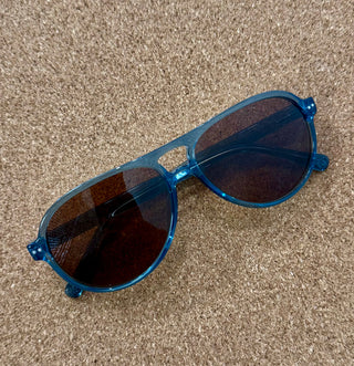 Liam Sunglass Readers Shiny Aqua 1.5 | Look Optic
