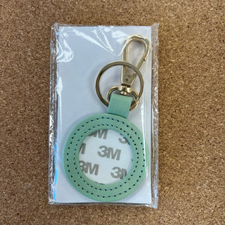 Leather Key Chain - Smokey Green
