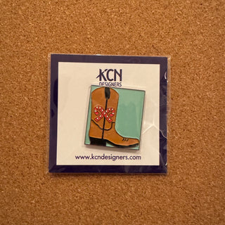 Candy Cane Cowboy Boot Needle Minder