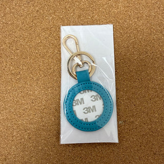 Leather Key Chain - Turquoise