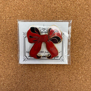 Red Christmas Bow Needle Minder