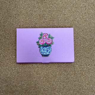 Pink Pink Flowers Magnetic Needle Holder