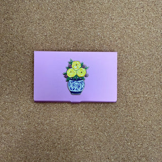 Pink Yellow Flowers Magnetic Needle Holder