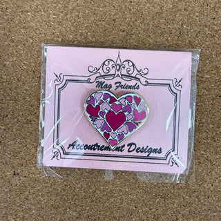 Purple Hearts on Hearts Needle Minder