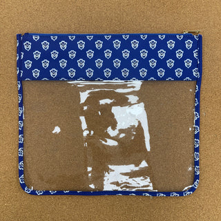 Blue Block Print Project Bag