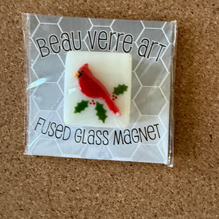 Cardinal with Holly Needle Minder