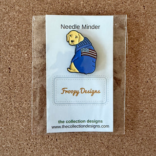 Yellow Lab in Sweater Needle Minder