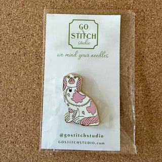 Pink Staffordshire Dog Needle Minder