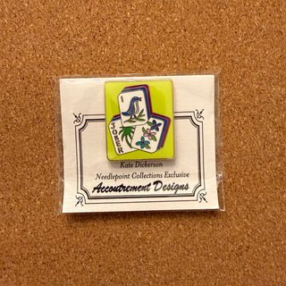 Green Bird Bam Mahjong Needle Minder