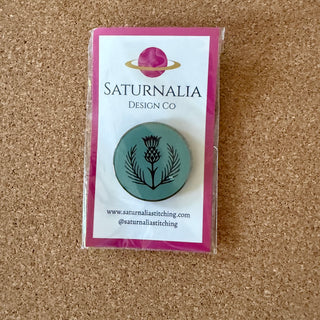 Teal Thistle Needle Minder