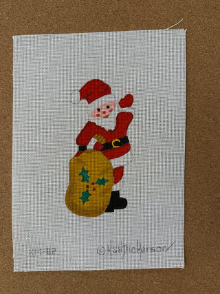 XM-82 Christmas Ornament – Jolly Waving Santa w/ Sack