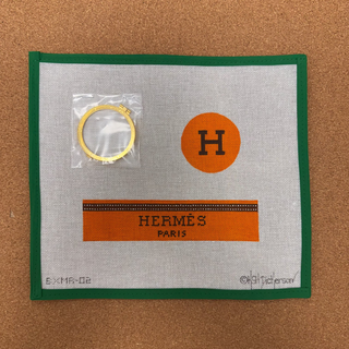 Medium Round Hermes Wrapped Limoges Box